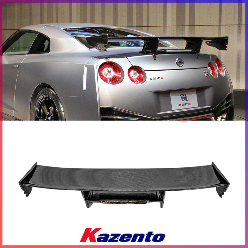 适用日产GTR 尼桑R35碳纤维大尾翼改装件 Nismo款 后扰流GT定风翼