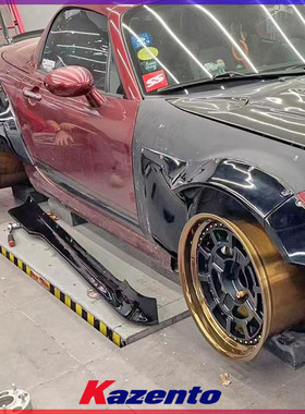 适用马自达MX5 NC Miata 宽体改装件 火箭兔前后轮眉侧铲全套加装