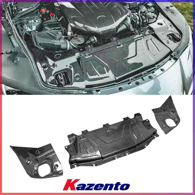 丰田SUPRA90碳纤前杠中冷水箱板