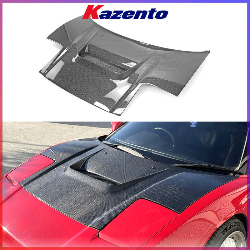 适用讴歌Acura NSX NA1碳纤维改装 R款开孔机盖 发动机车头盖替换