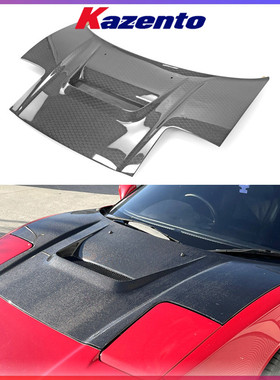 适用讴歌Acura NSX NA1碳纤维改装 R款开孔机盖 发动机车头盖替换