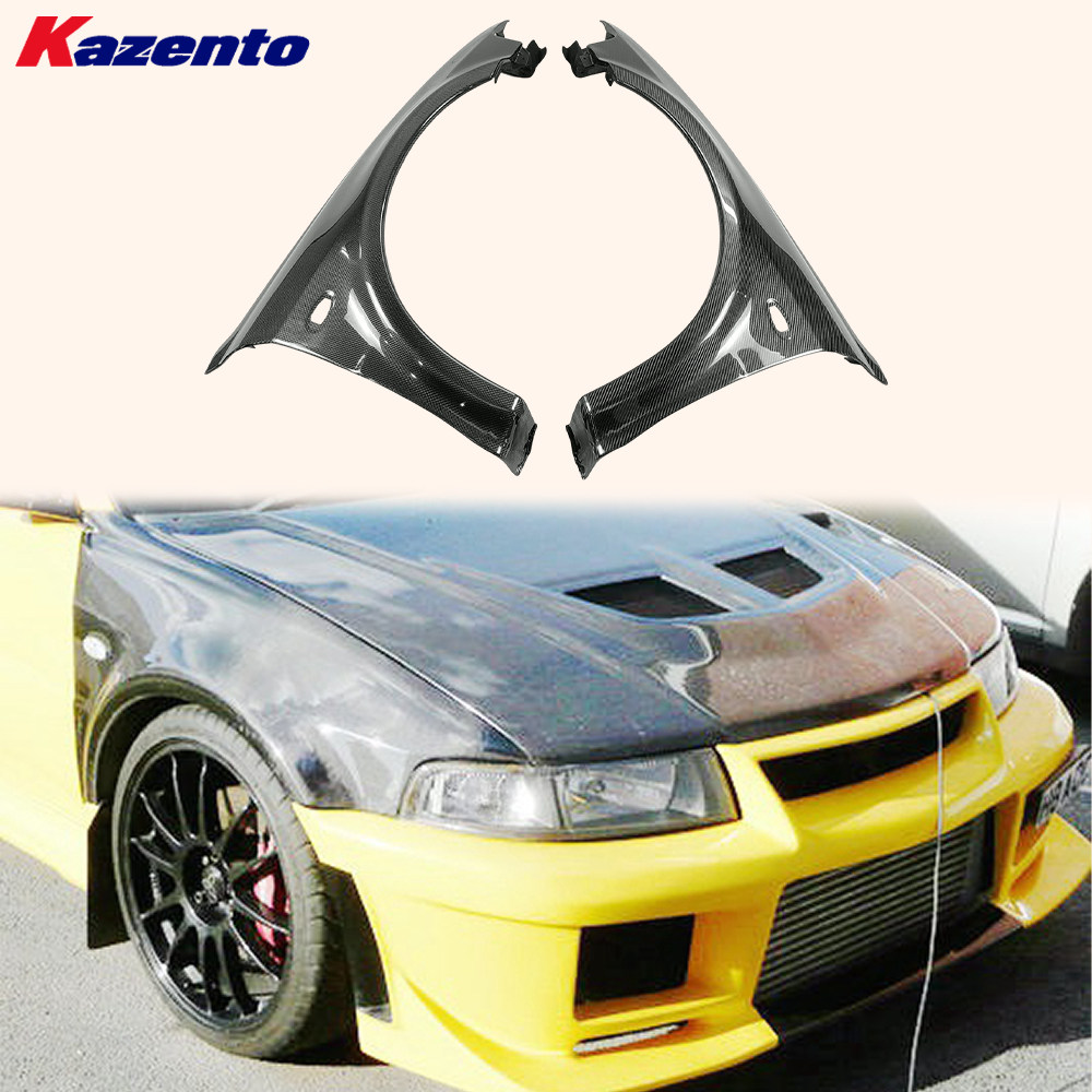 适用三菱蓝瑟Lancer Evolution 5 6 代碳纤维改装前叶子板 头沙板