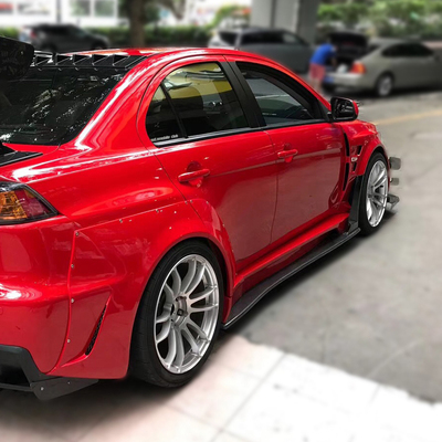 三菱EVO10代碳纤维侧铲侧裙包围