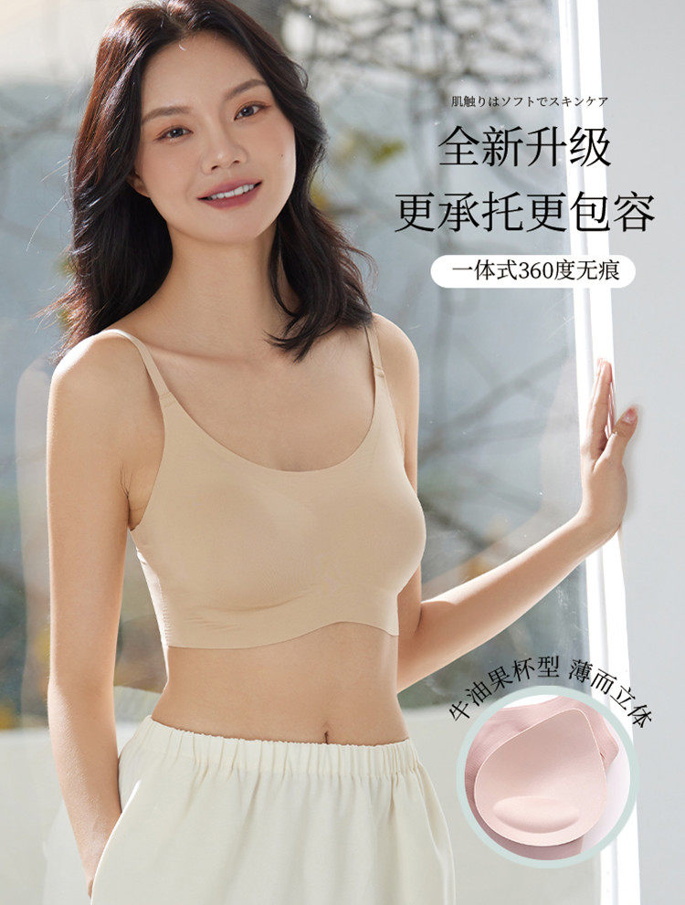 口碑日单！太好穿了 牛油果杯型 舒适无痕无钢圈文胸女背心式内衣