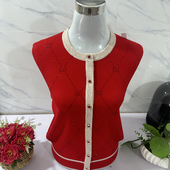 长袖 毛衣女喜婆婆外套圆领羊毛针织开衫 上衣 秋冬新款 中老年妈妈装