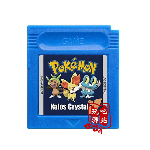GBC游戏卡带 GBASP 精灵宝可梦-水晶 Pokemon Kalos Crystal 英文