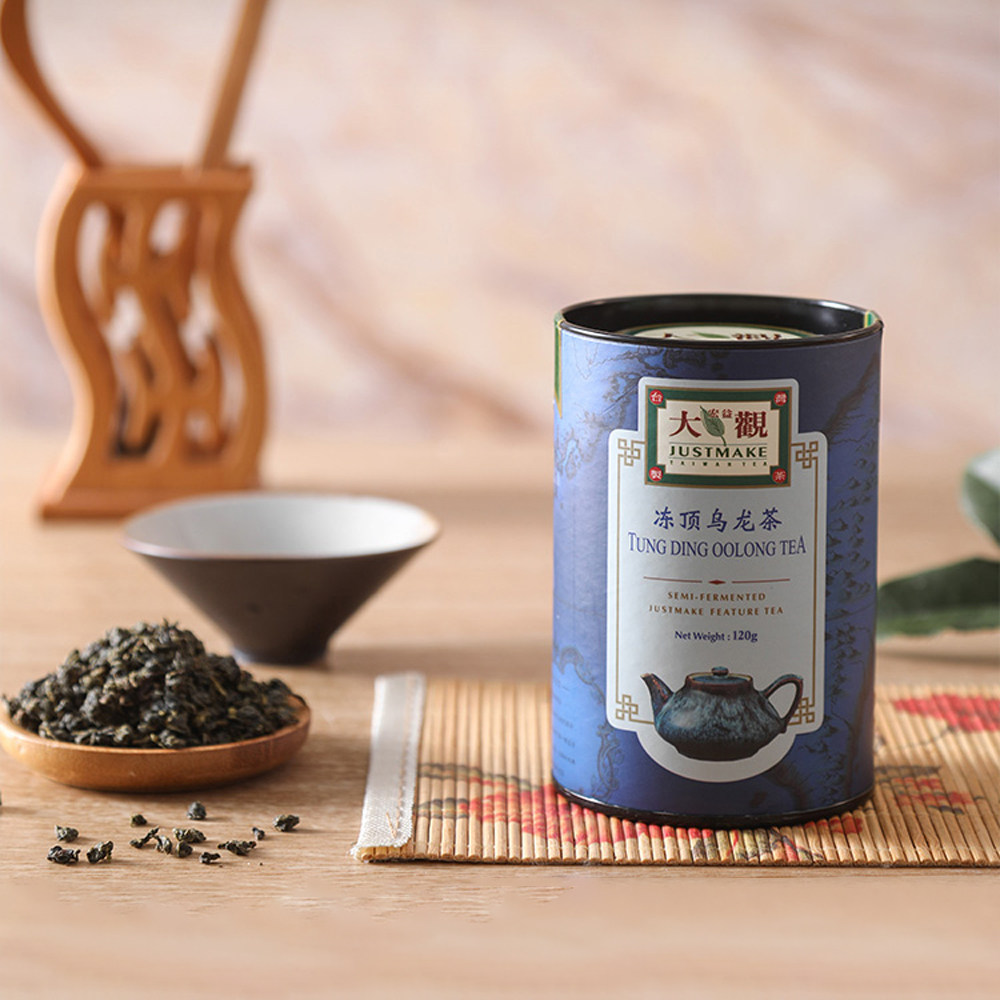 宏益大观中国台湾冻顶乌龙茶罐装120g清香花果香