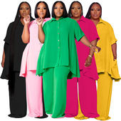 and temperament Women short fashion size top plus sleeved