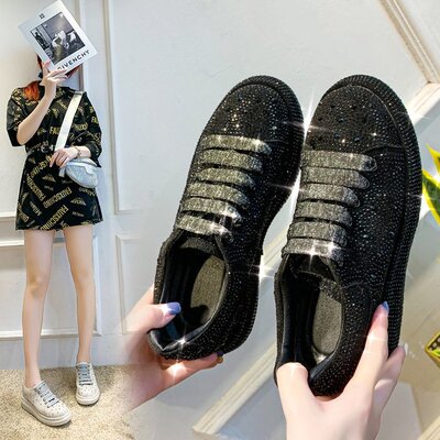 Diamond shoes leisure sports shoes causal shoes女水钻运动鞋