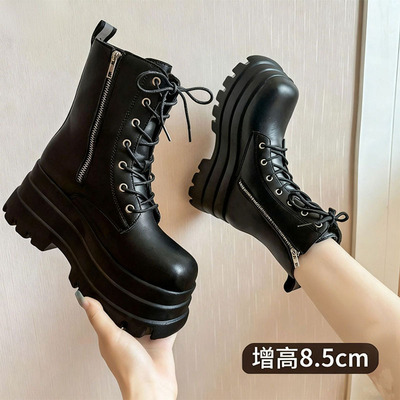 women's girl cos height-increasing shoes boots martin boots
