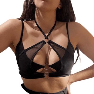 sexy hanging top base sleeve vest suspender Women neck