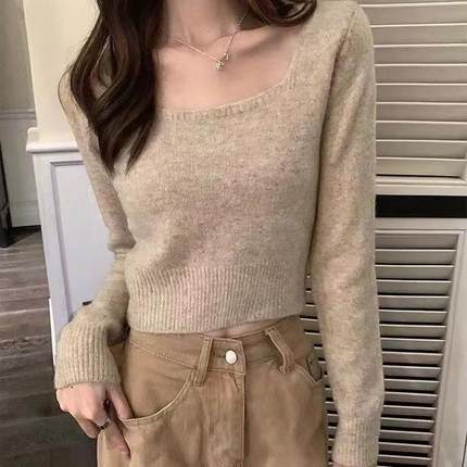 Knitted base sweater women's  pullover, inner top for women