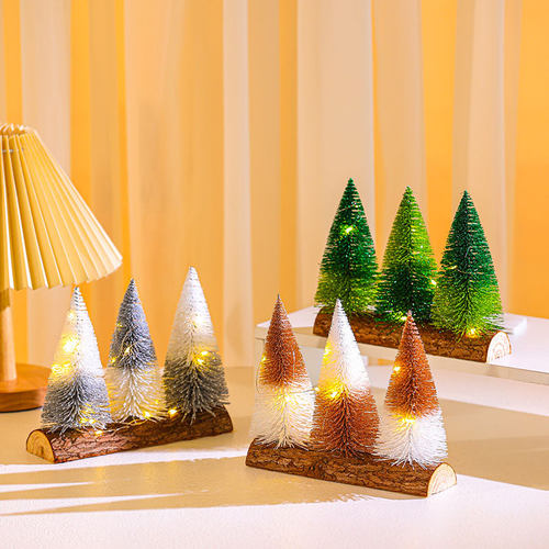 New Gold Onion Powder Double Color Desktop Christmas Tree