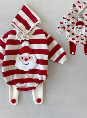 Christmas clothes baby bag fart outfit set baby jumpsuit