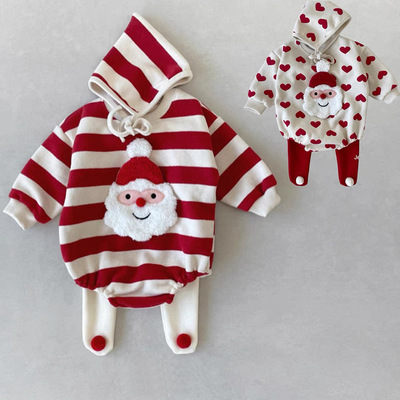 Christmas clothes baby bag fart outfit set baby jumpsuit