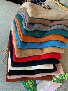 加厚2020新款 女春装 毛衣洋气纯色 针织打底衫 时髦显瘦高领羊毛衫