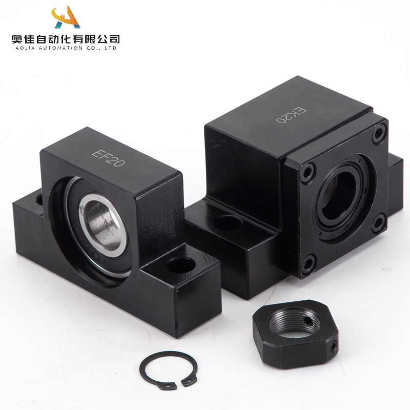 厂家直销滚珠丝杆支撑座轴承座EKEF6 8 10 12 15 20 25固定座现货