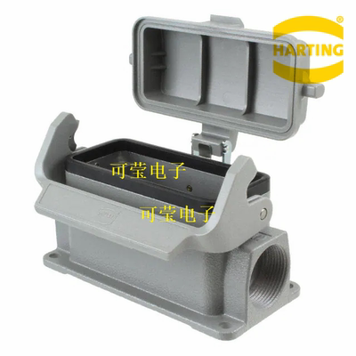 HARTING重载连接器 09300161295侧出高底座 HAN-16B-asg2-LB-K-21