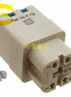 09200042733HARTING连接器 快接母头 HAN-4A-F-QL 0.5-2.5mm²