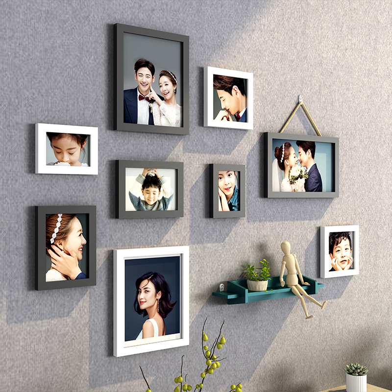 现代简约时尚照片墙健康环保