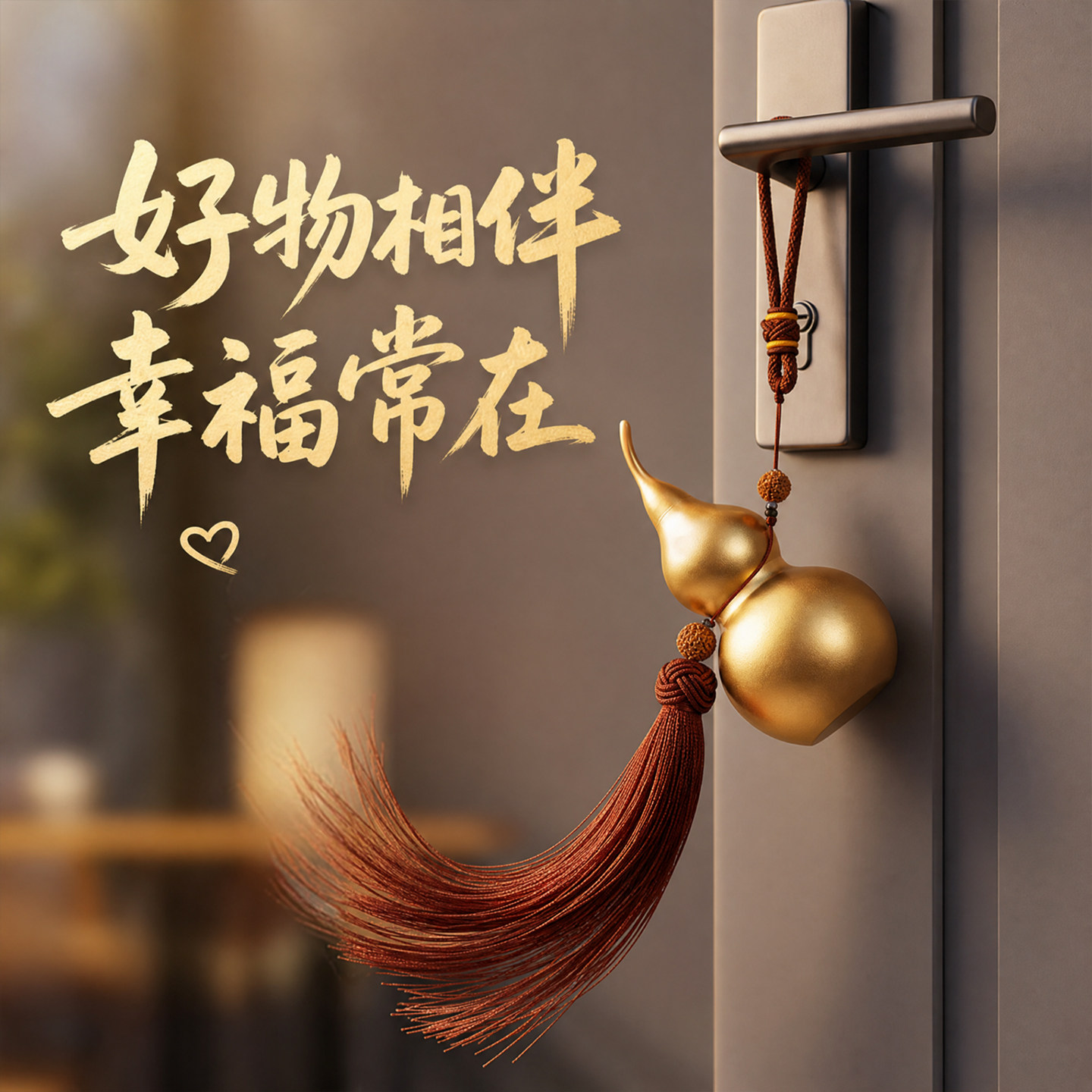 黄铜葫芦福禄寿喜家居挂饰图片