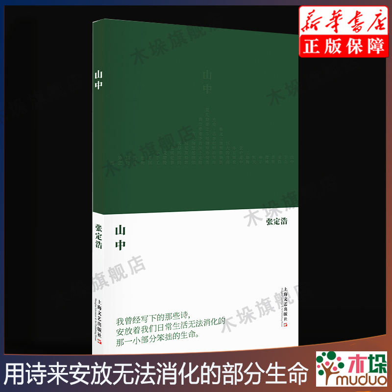 山中 张定浩著 在现代汉语里尝试做出新声，并弥散当下诗坛珍稀的诗