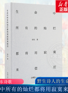 生命中所有的灿烂都将用寂寞来偿还 徐东著 王潮歌作序 一部“野生”诗人的生命絮语，致所有心灵败退的时刻 现代文学小说随笔正版