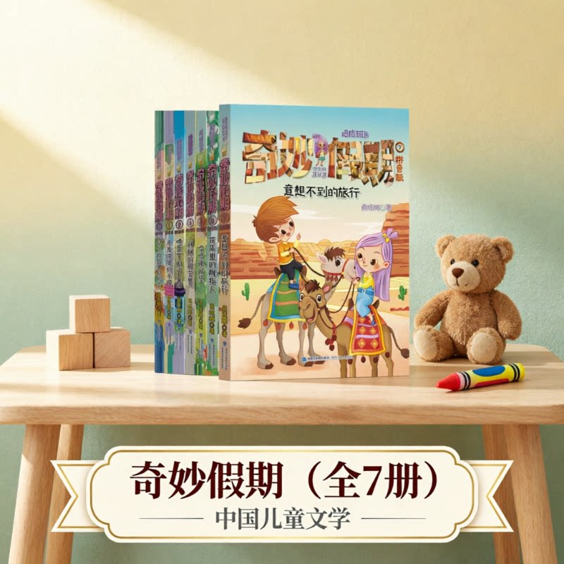 商晓娜拇指班长奇妙假期全套9册彩图注音意想不到的旅行迷宫里的生日会商晓娜著拼音版儿童故事书注音一二三年级小学生课外阅读