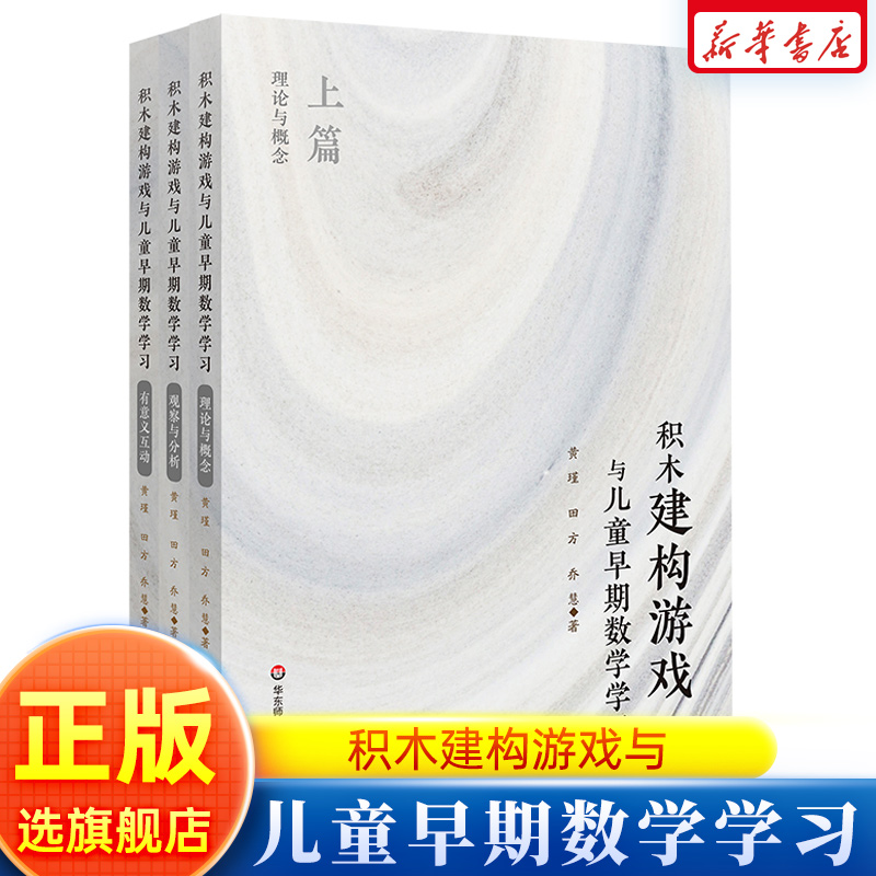 积木建构游戏与儿童早期数学学习 3册套装 观察与分析+理论与概念+有意义互动 幼儿园课程改革 华东师范大学出版社 旗舰店正版