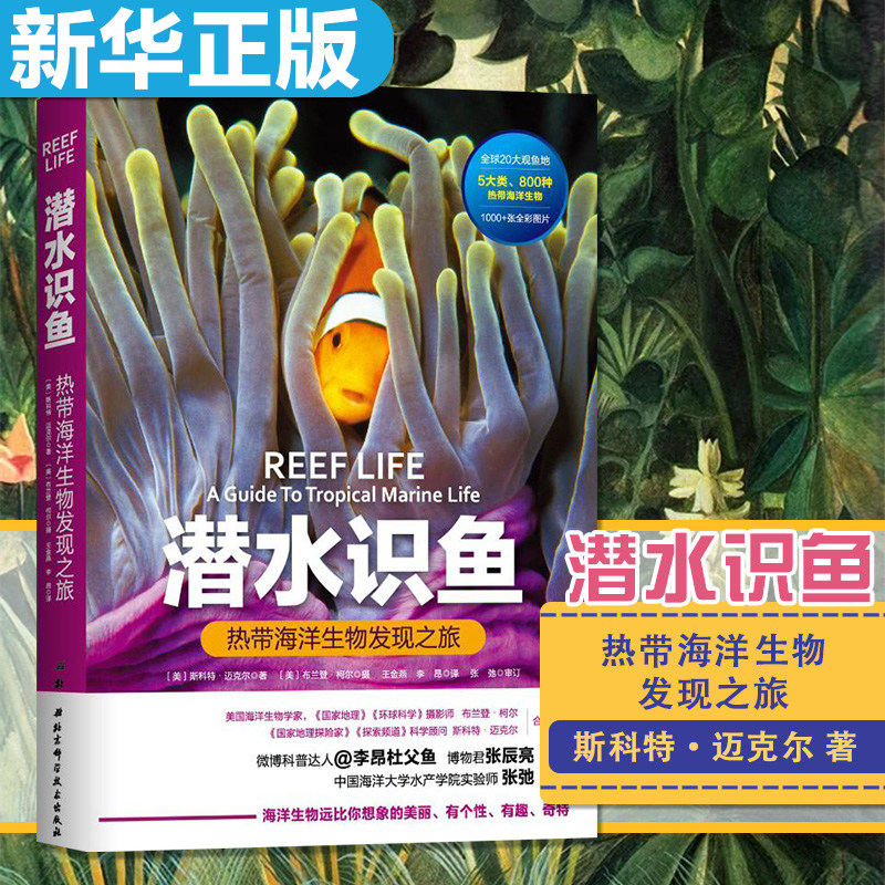 新华正版 潜水识鱼 热带海洋现之旅 李昂杜父鱼 张辰亮 编著 潜水鱼书
