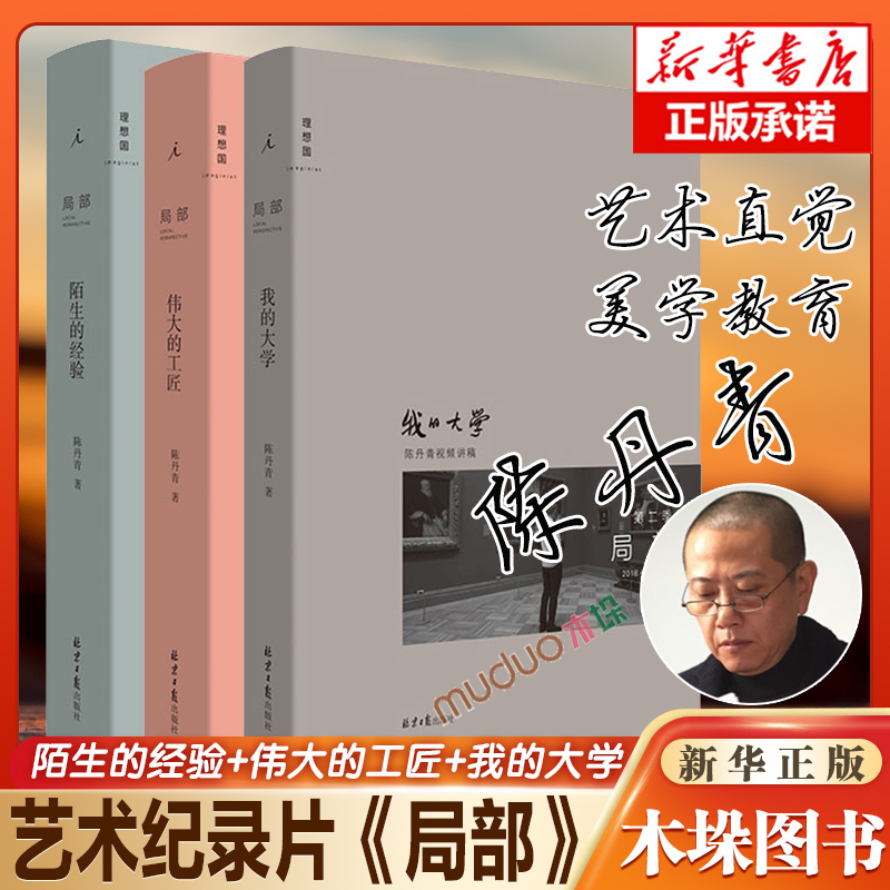 局部三部曲 陈丹青著 伟大的工匠+我的大学+陌生的经验 共3册 北京日报出版社 文人画 西方艺术史 纽约琐记 退步集正版书籍