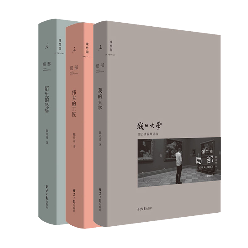 局部三部曲 陈丹青著 伟大的工匠+我的大学+陌生的经验 共3册 北京日报出版社 文人画 西方艺术史 纽约琐记 退步集正版书籍