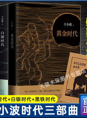 赠藏书票】正版包邮 王小波作品三部曲王小波全集黄金时代+白银时代+黑铁时代全套共3册现当代文学散文随笔作品集中国文学