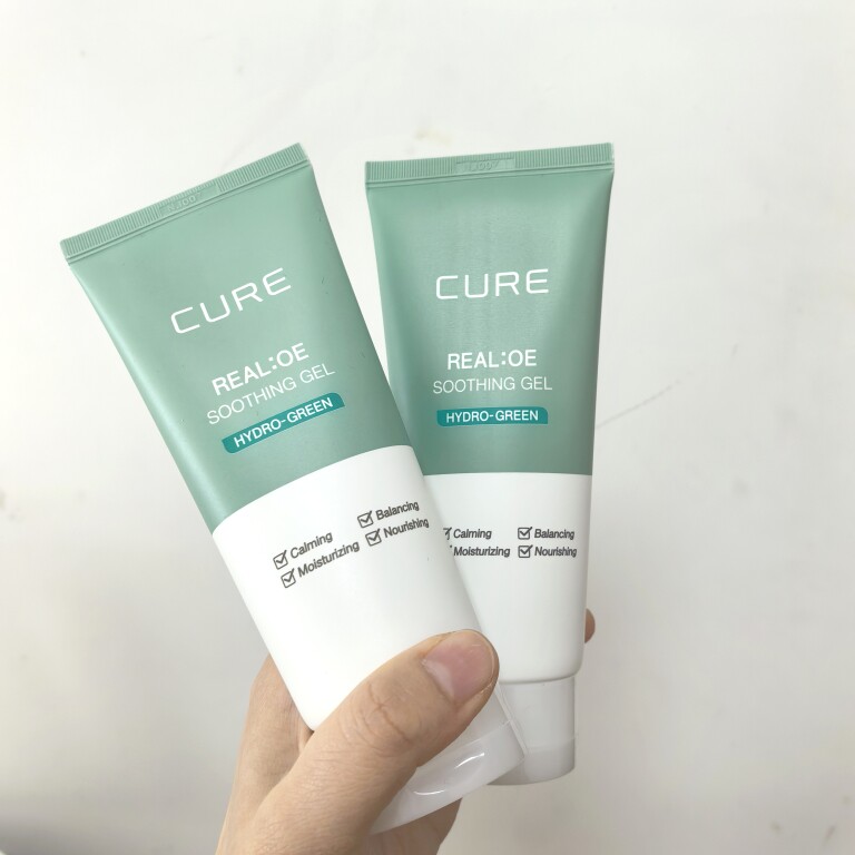 韩国cure金正文芦荟凝胶150ml 保湿晒后修复舒缓痘印 水润收毛孔