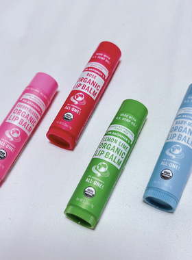 Dr.Bronner's布朗博士润唇膏 天然玫瑰护唇膏4g 男女薄荷婴儿奶香