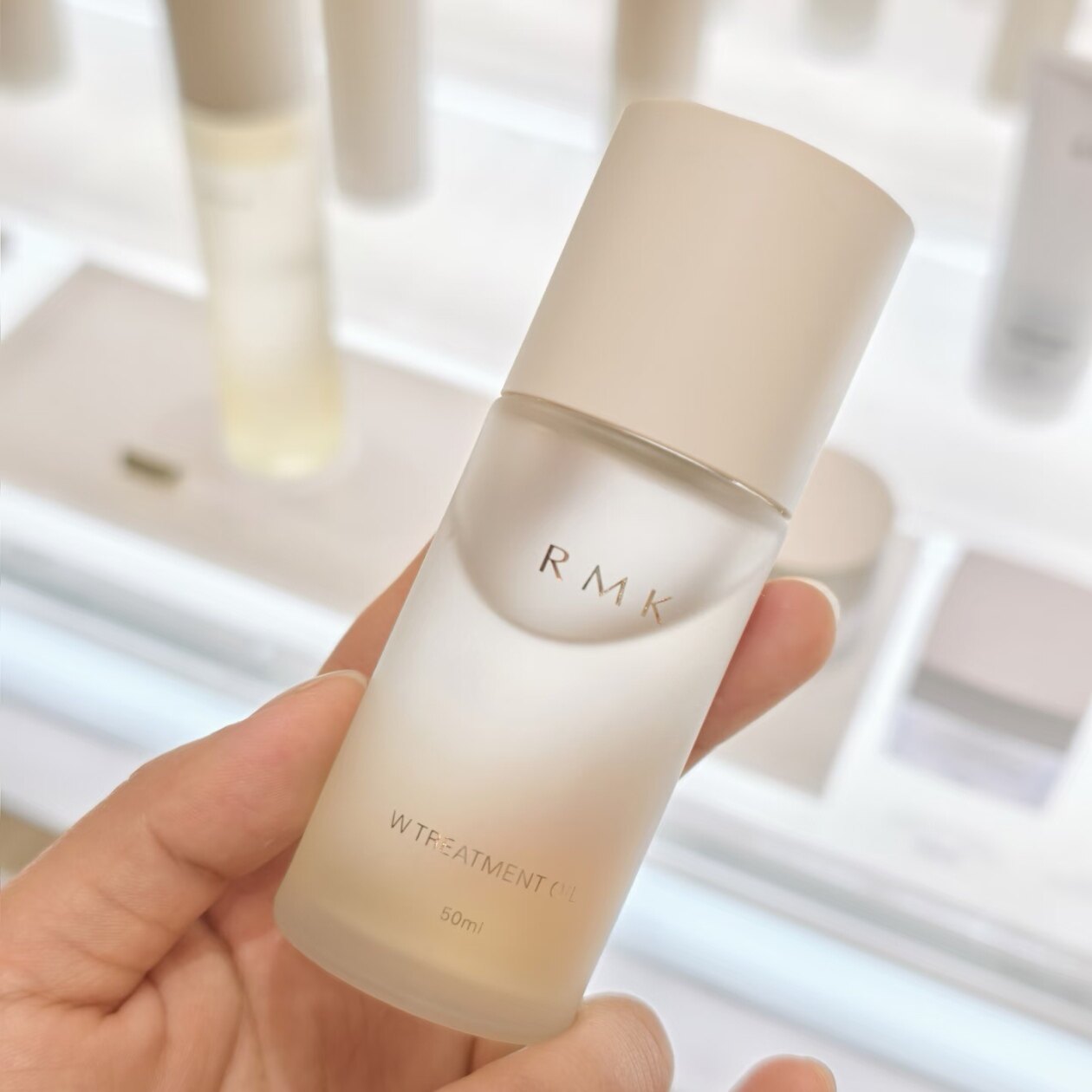 RMK双重菁萃油 高保湿肌底精华按摩美容油50ml 修护油养舒缓不腻