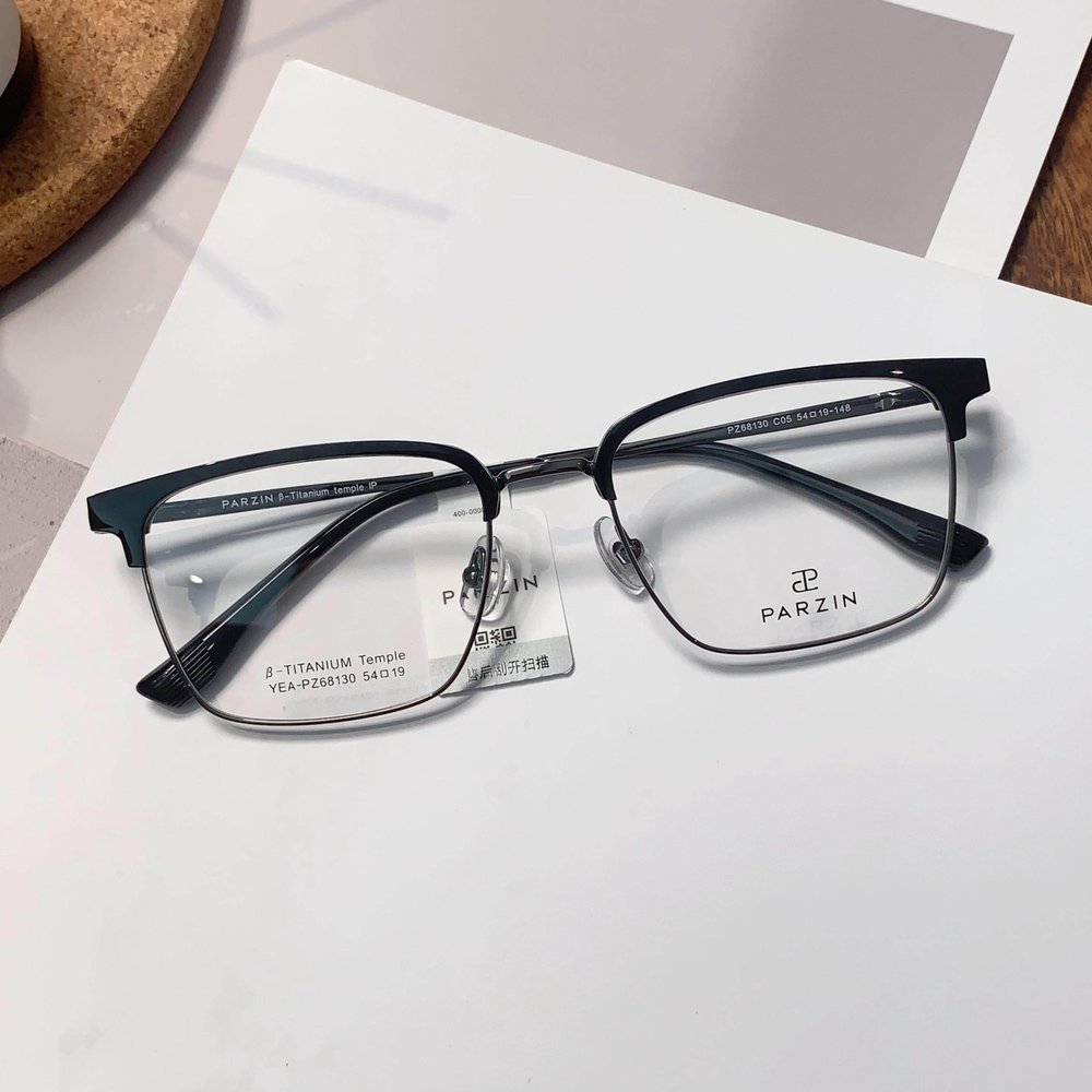 帕森镜架24年新款钛架气质商务眼