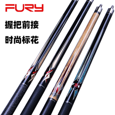 кий для бильярда fury威利美式大头台球杆ag十片合木科技前肢中八杆九球中头桌球杆