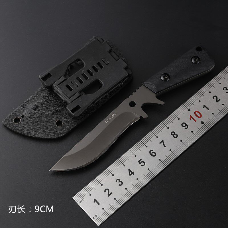 新品 荒野求生存随身小刀防身户外高硬度特战小直刀具野外战术刀