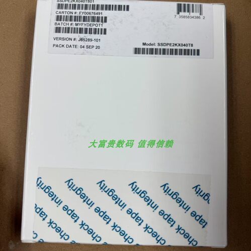 全新 盒装 英特尔 SSDPE2KX040T801 P4510 4T SSD U.2 企业级SSD