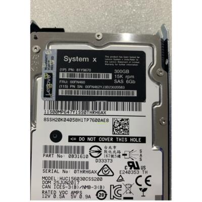 原装联想IBM 81Y9670 81Y9671 00FN460 300G 15K SAS 2.5硬盘