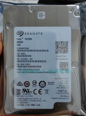 原标 0通电 希捷 ST600MP0006 600G 15K 2.5 SAS 12Gb 服务器硬盘