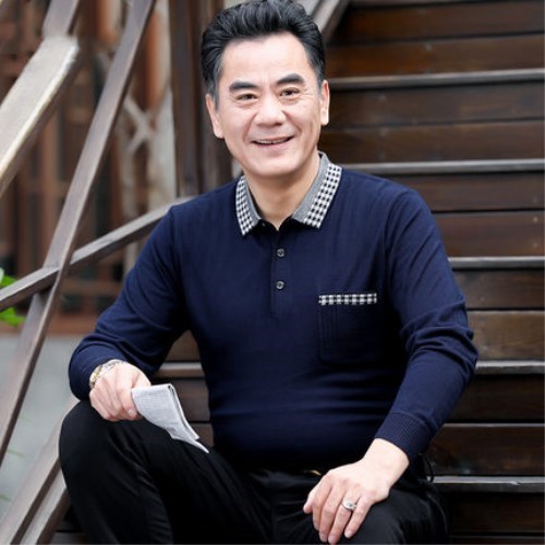 男士长袖t恤土丅春秋老爸中年爸爸春夏装薄款全棉秋衣纯棉上衣服
