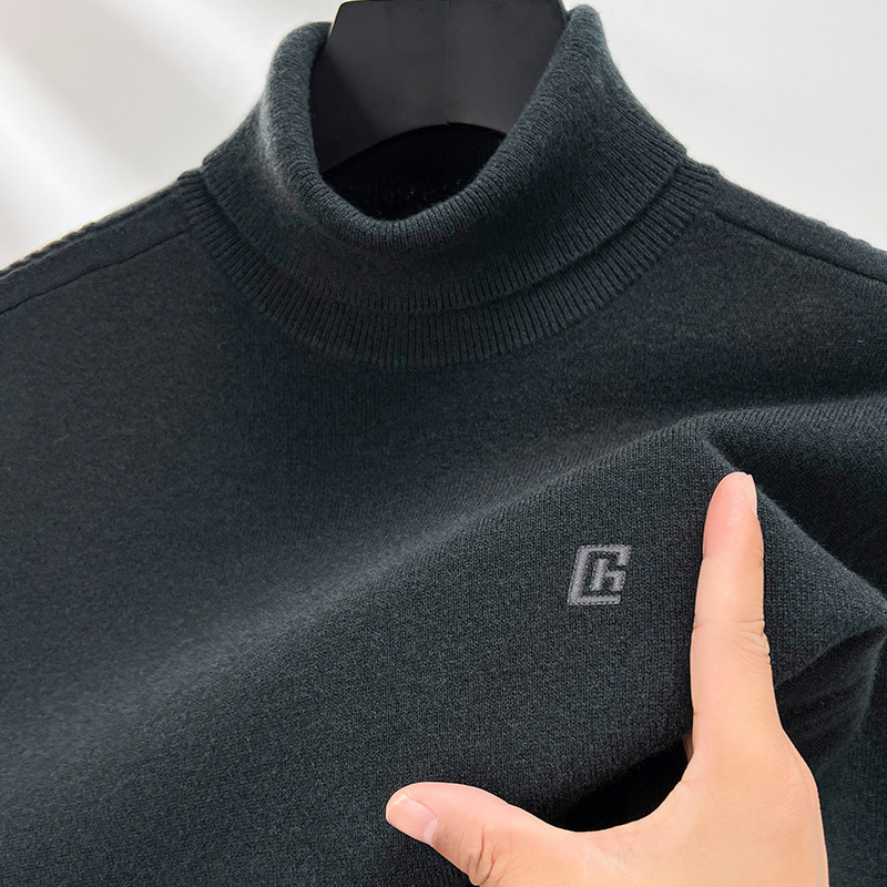 羊毛衫男士2025秋冬高领保暖打底衫针织羊毛衫毛衣上衣打底衫