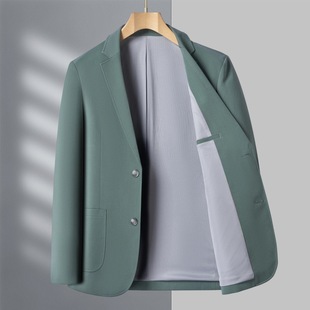 翻领西装 休闲西装 外套男春秋款 宽松短款 上衣外套 休闲男士 2025新款