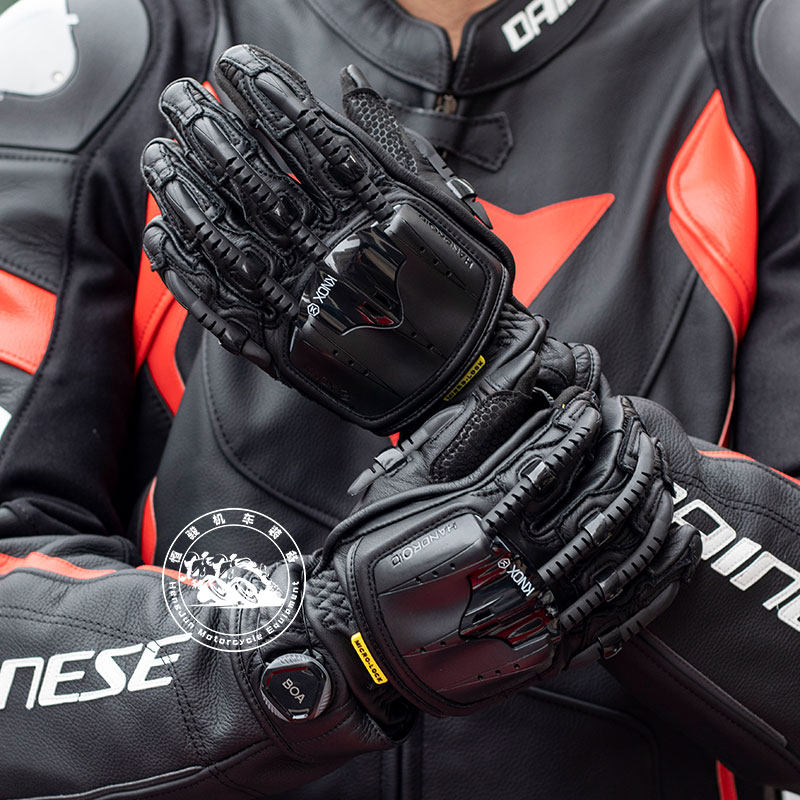 英国knox机械外骨骼摩托车骑行mk4竞技赛车防摔金属机车手套男