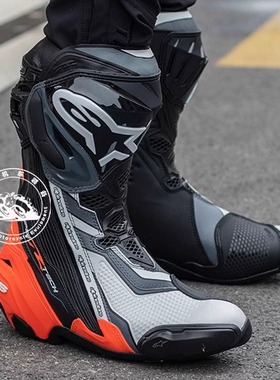 A星SUPERTECH R摩托车机车骑行靴富士山防摔赛道骑行鞋赛车鞋男