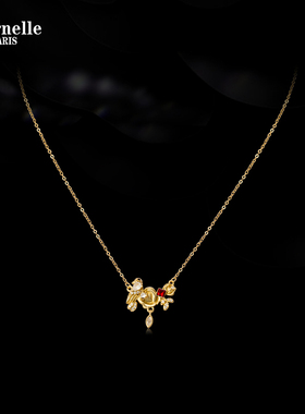Eternelle法国永恒原创夜莺之歌项链时尚优雅轻奢高级感银锁骨链