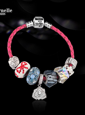 法国Eternelle潘多风格手链女 DIY串珠手环个性手镯送生日礼物