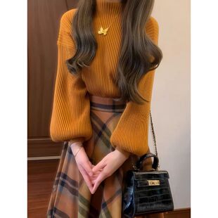 赫本风复古套装女2026秋冬气质小香风女神范高级感毛衣裙子两件套